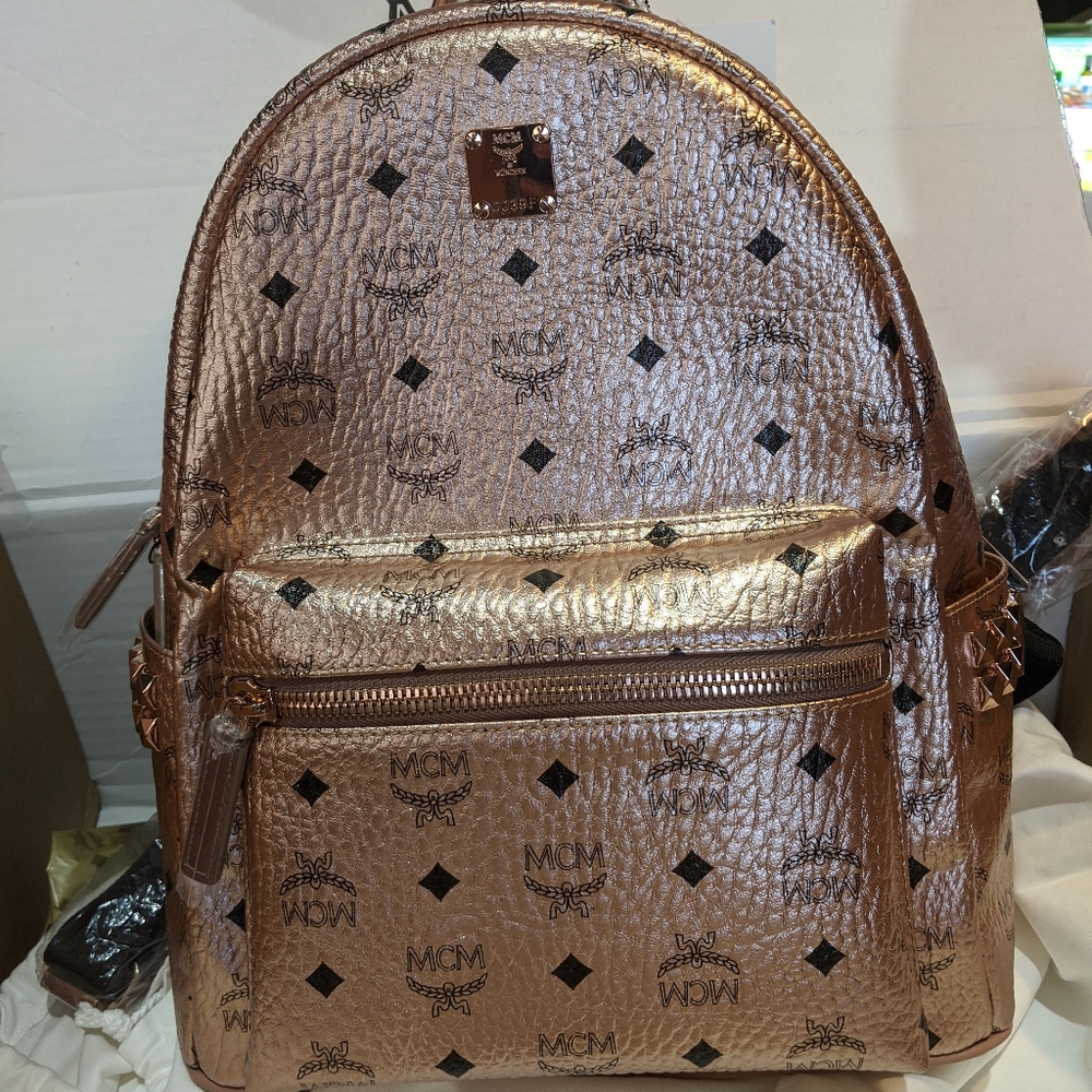 MCM Rose Gold backpack